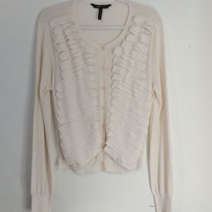 BCBGMaxazria button up lightweight top size L